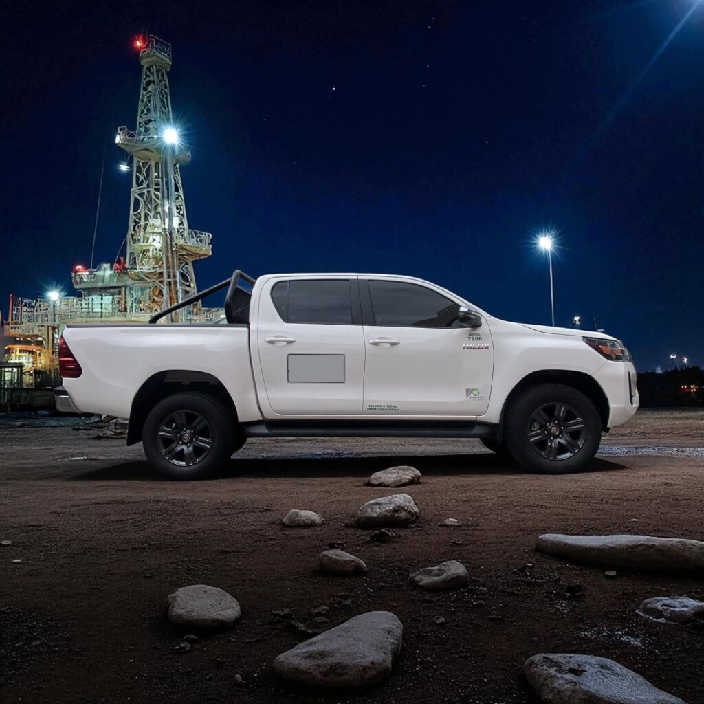 Toyota Hilux placa blanca para servicio especial en Colombia
